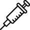 Icon showing syringe